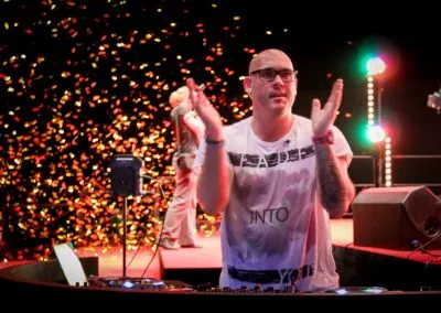 Event DJ and Confetti Cannons